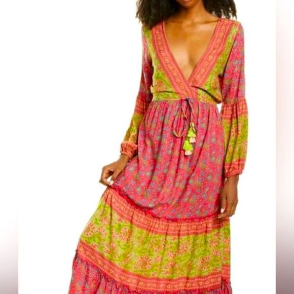 Anthropologie x Raga Lennon plunge maxi dress NWT - Large - Picture 6 of 13